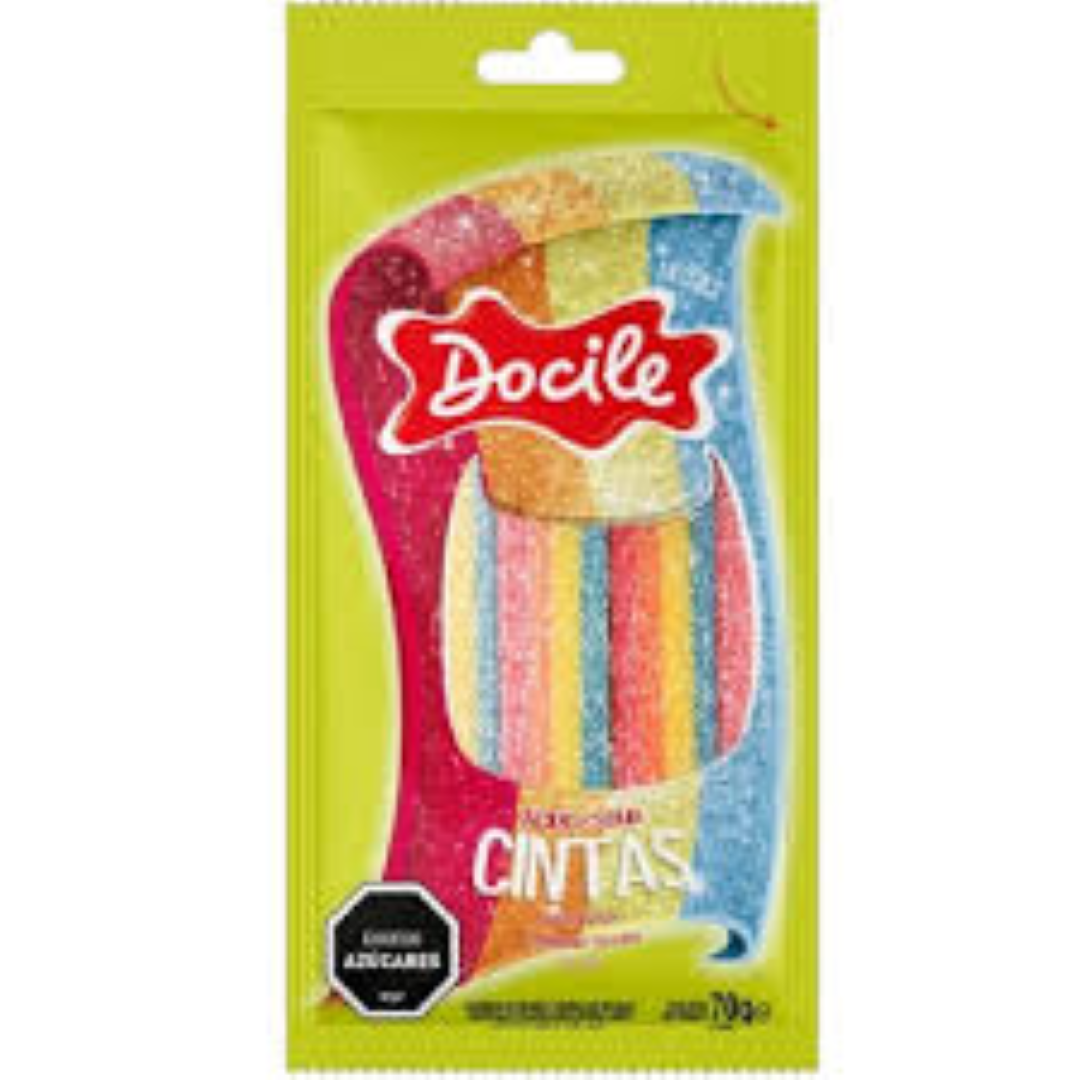 DOCILE BELTS SOUR STRAWBERRY 70G